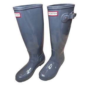 Hunter Original Tall Gloss Rain Boots Women's Size 6 Waterproof